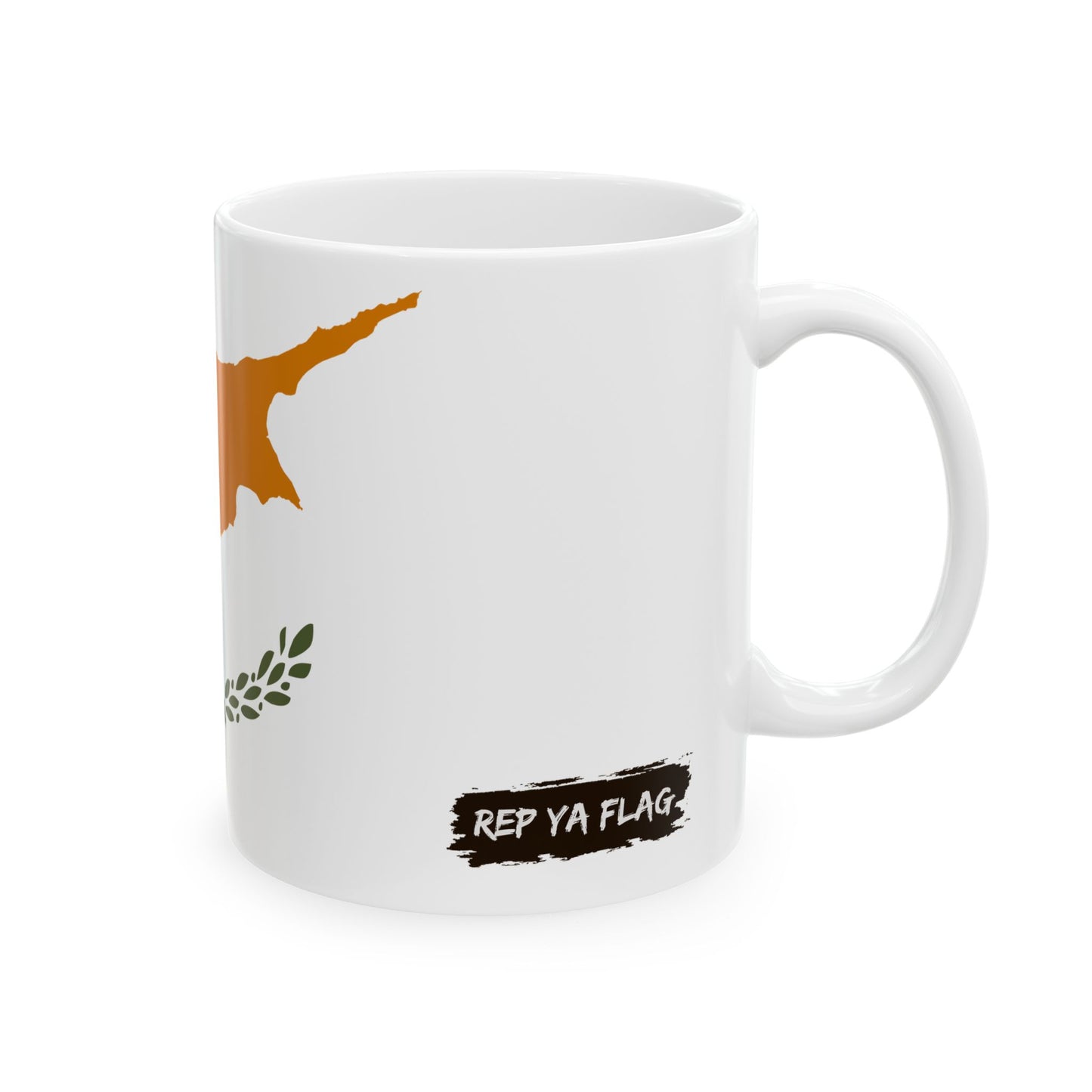 Cyprus Flag Coffee Tea Mug 11oz 15oz | Rep Ya Flag Ceramic Mug