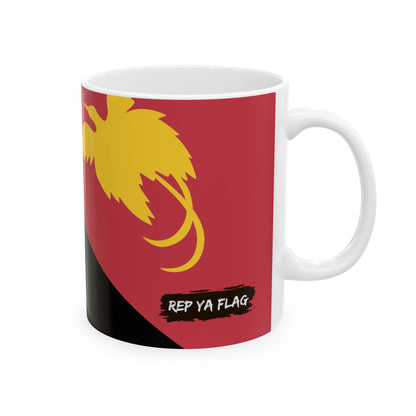 Papua New Guinea Flag Coffee Tea Mug 11oz 15oz | Rep Ya Flag Ceramic Mug