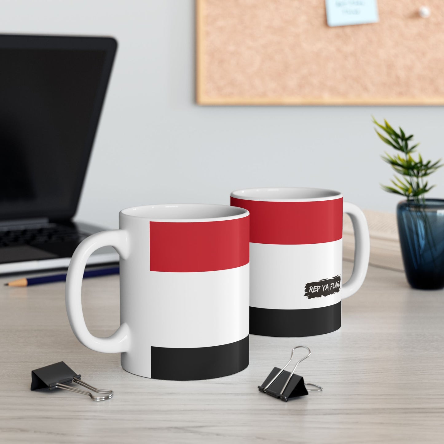 Yemen Flag Mug Ceramic Coffee Cup | 11oz 15oz | Rep Ya Flag