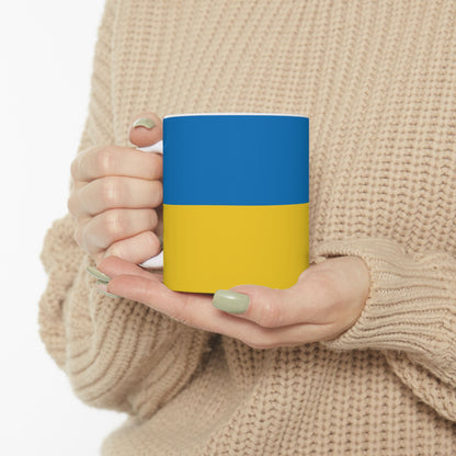 Ukraine Flag Coffee Tea Mug 11oz 15oz | Rep Ya Flag Ceramic Mug