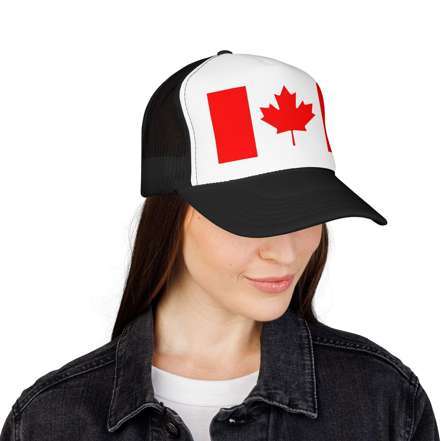 Canada Flag Foam Trucker Hat | Canadian Pride Snapback Cap | Rep Ya Flag