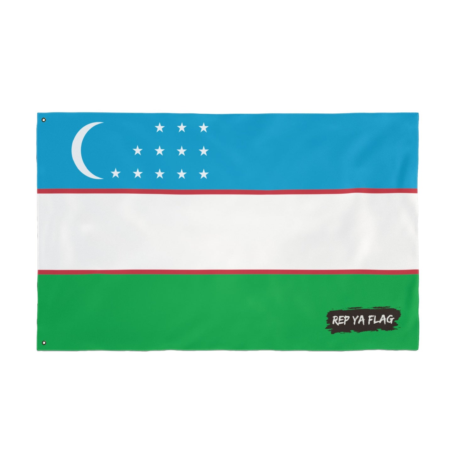 Uzbekistan Flag Double Sided Flag, Outdoor Garden Banner | Country Flag