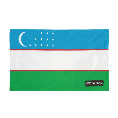 Uzbekistan Flag Double Sided Flag, Outdoor Garden Banner | Country Flag