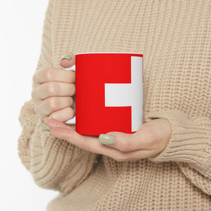 Switzerland Flag Coffee Tea Mug 11oz 15oz | Rep Ya Flag Ceramic Mug