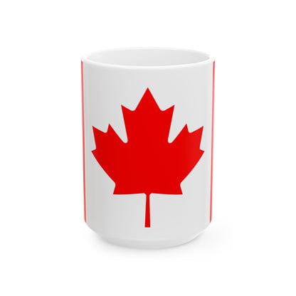 Canada Flag Coffee Tea Mug 11oz 15oz | Canadian Heritage Mug | Rep Ya Flag