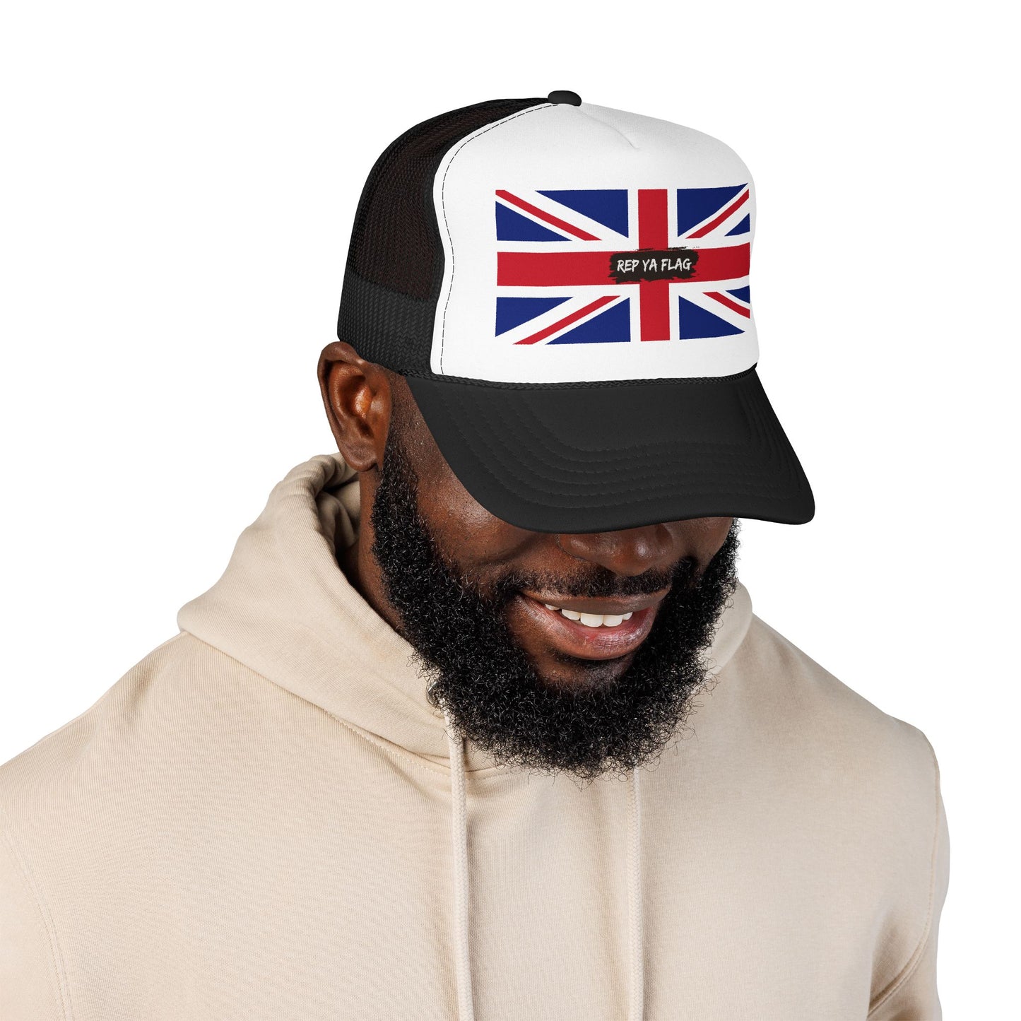 United Kingdom UK Foam Trucker Hat | Rep Ya Flag design