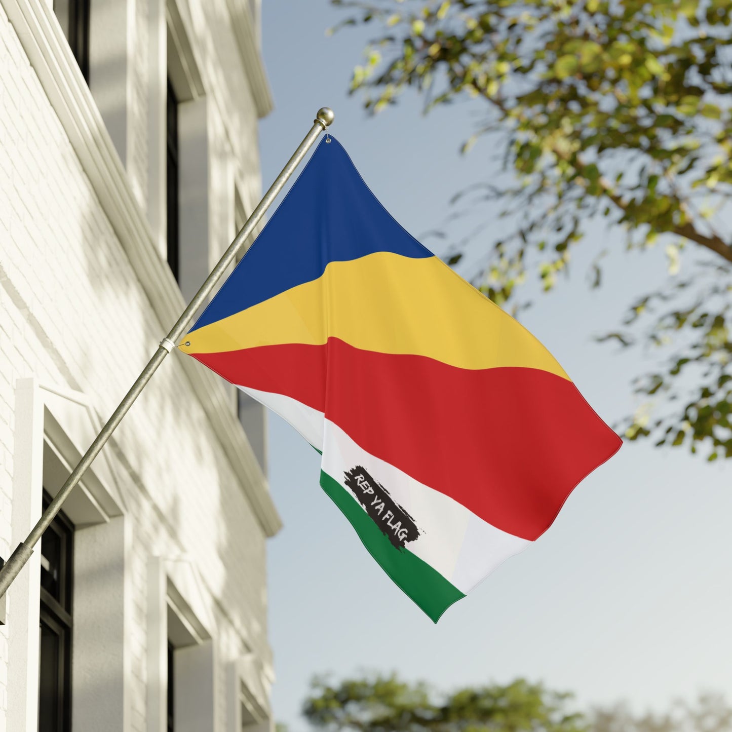 Seychelles Flag Garden Banner | Double-Sided Outdoor Flag | Rep Ya Flag