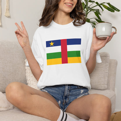 Central African Republic Flag T Shirt | Central African Heritage Shirt S-4XL | Rep Ya Flag