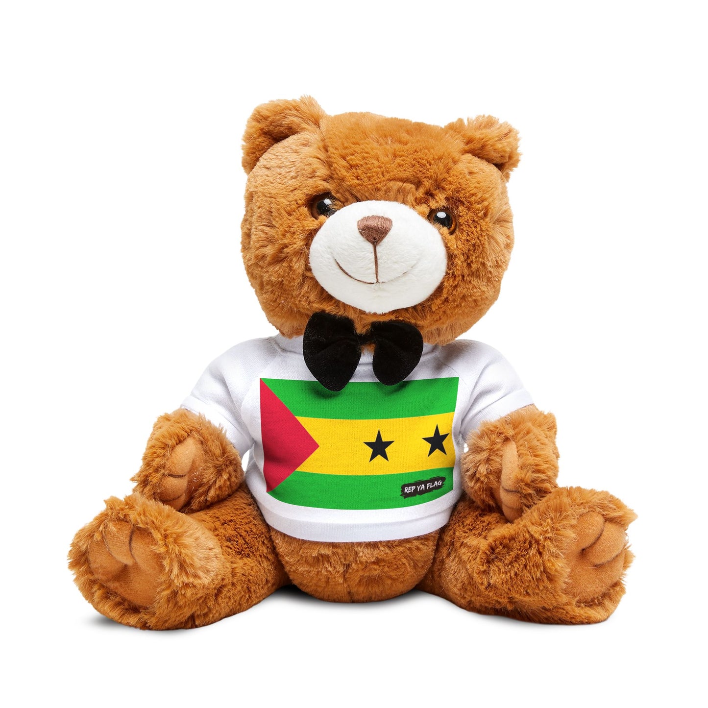 São Tomé and Príncipe Flag Teddy Bear | São Toméan Plush Gift | São Toméan Heritage Bear |Rep Ya Flag