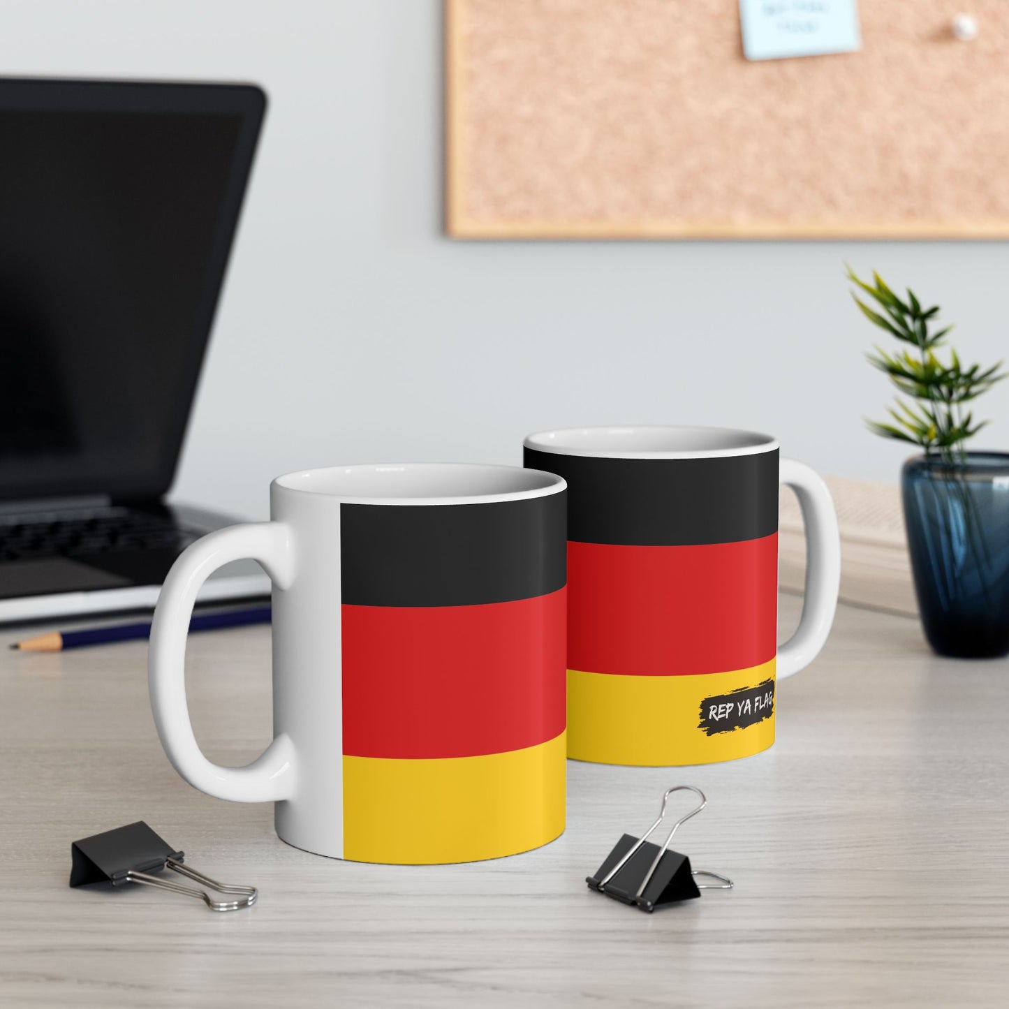 Germany Flag Coffee Tea Mug 11oz 15oz | Rep Ya Flag Ceramic Mug