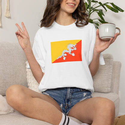 Bhutan Flag T Shirt | Bhutanese Heritage Shirt S-4XL | Rep Ya Flag