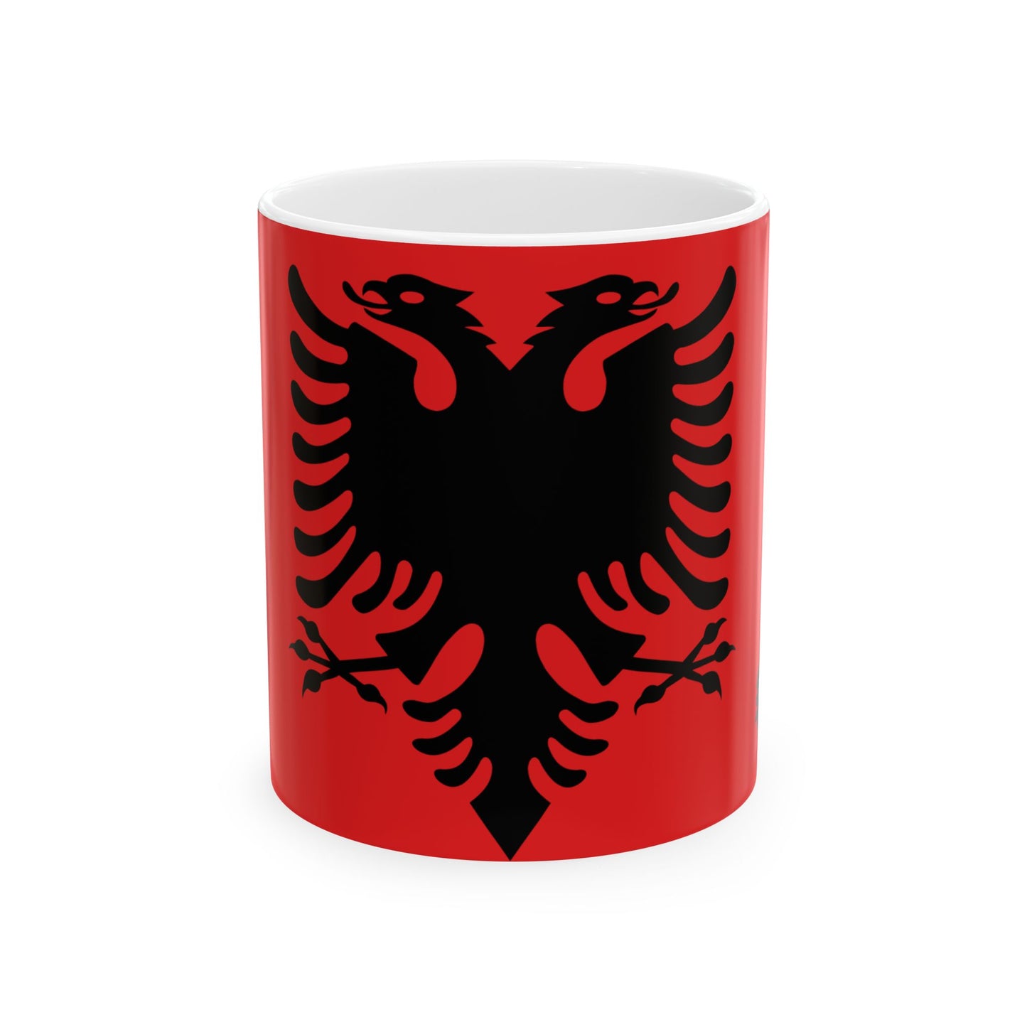 Albania Flag Coffee Mug | Albanian Pride Ceramic Tea Mug 11oz & 15oz | Rep Ya Flag