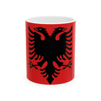 Albania Flag Coffee Mug | Albanian Pride Ceramic Tea Mug 11oz & 15oz | Rep Ya Flag