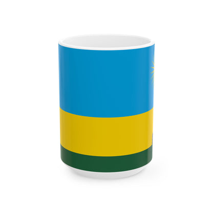 Rwanda Flag Coffee Tea Mug 11oz 15oz | Rep Ya Flag Ceramic Mug