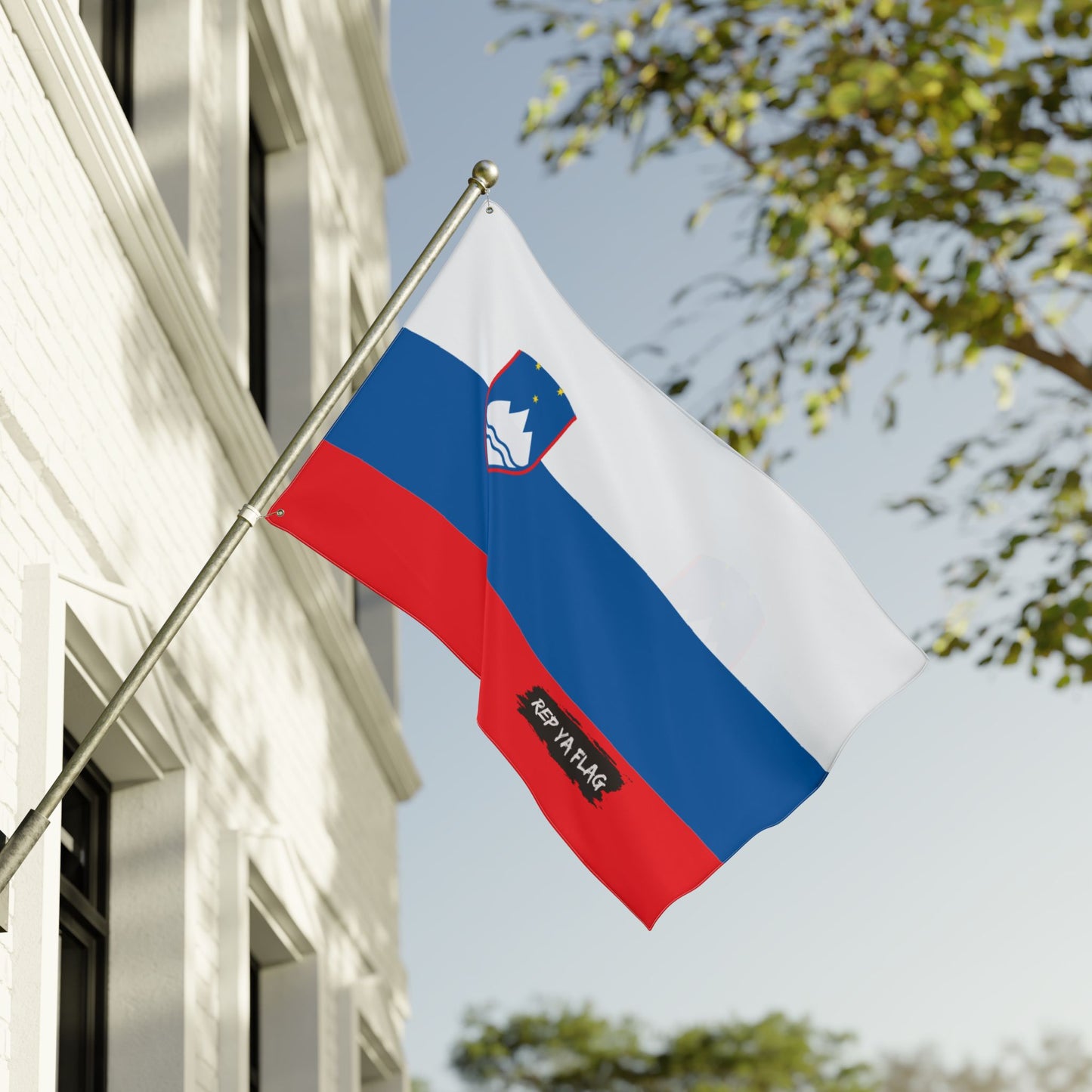 Slovenia Flag Garden Banner | Double-Sided Outdoor Flag | Rep Ya Flag