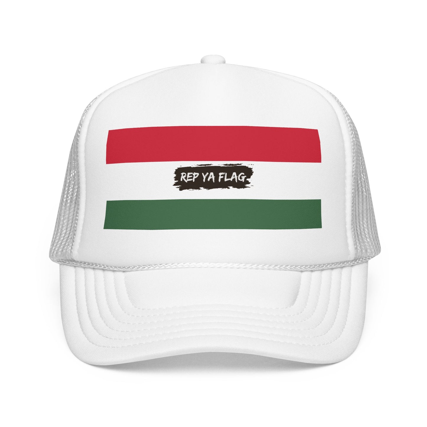 Hungary Flag Foam Trucker Hat | Hungarian Pride Snapback Cap | Rep Ya Flag
