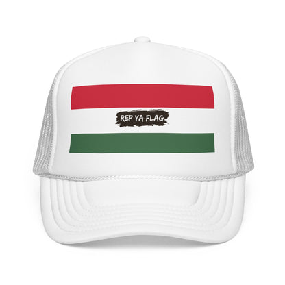 Hungary Flag Foam Trucker Hat | Hungarian Pride Snapback Cap | Rep Ya Flag