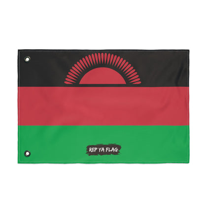 Malawi Flag Garden Banner | Double Sided Outdoor Flag | Rep Ya Flag