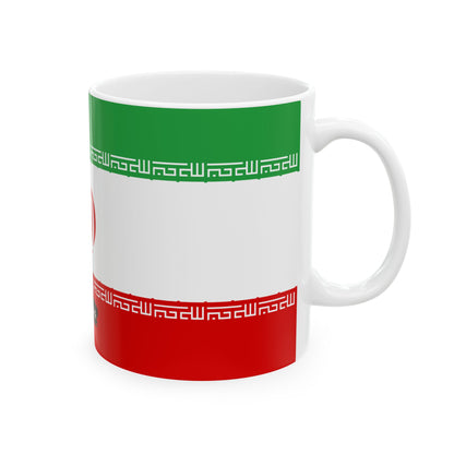 Iran Flag Coffee Tea Mug 11oz 15oz | Rep Ya Flag Ceramic Mug