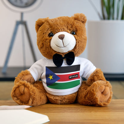 South Sudan Flag Teddy Bear | South Sudan Heritage Plush Keepsake | Rep Ya Flag