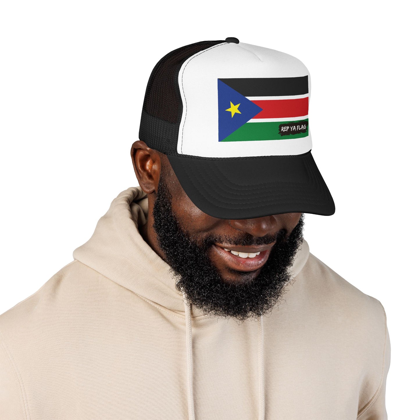 South Sudan Flag Foam Trucker Hat | Rep Ya Flag