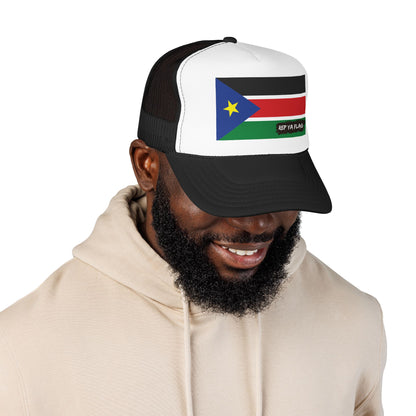 South Sudan Flag Foam Trucker Hat | Rep Ya Flag