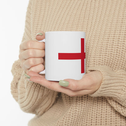 England Flag Coffee Tea Mug 11oz 15oz | Rep Ya Flag Ceramic Mug