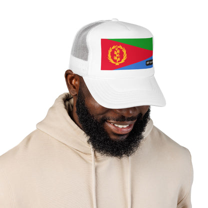 Eritrea Flag Foam Trucker Hat | Eritrean Pride Snapback Cap | Rep Ya Flag
