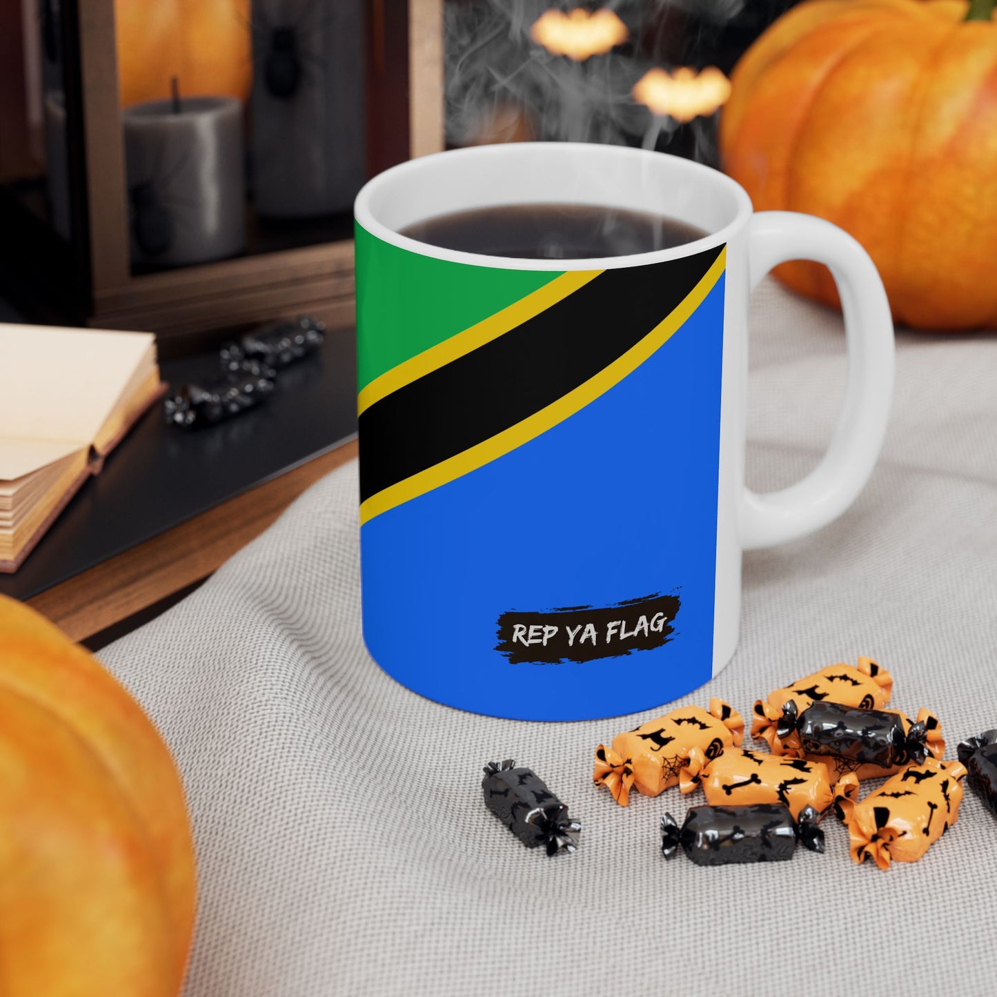 Tanzania Flag Coffee Tea Mug 11oz 15oz | Rep Ya Flag Ceramic Mug