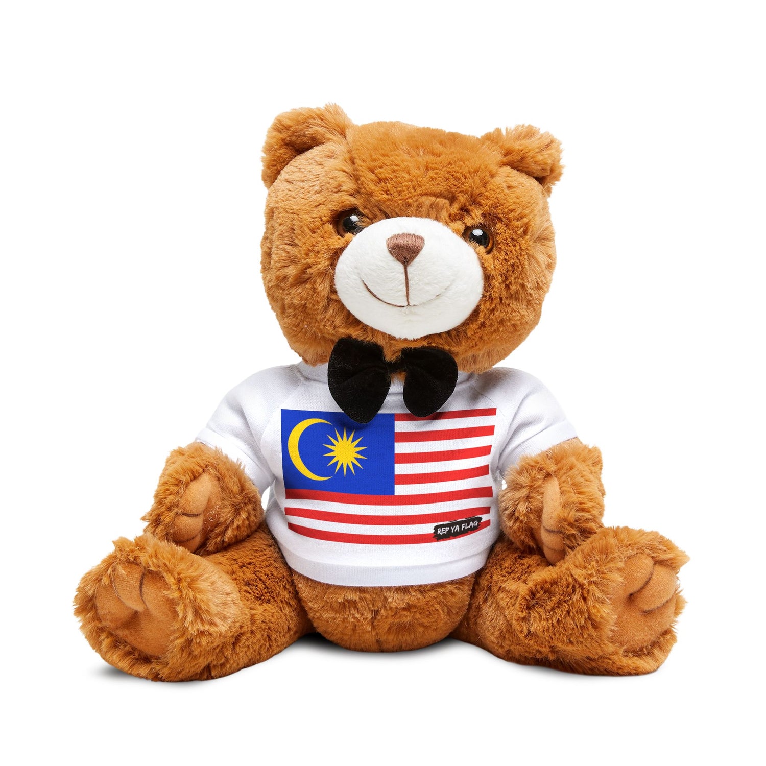 Malaysia Flag Teddy Bear | Malaysian Heritage Plush Gift | Rep Ya Flag