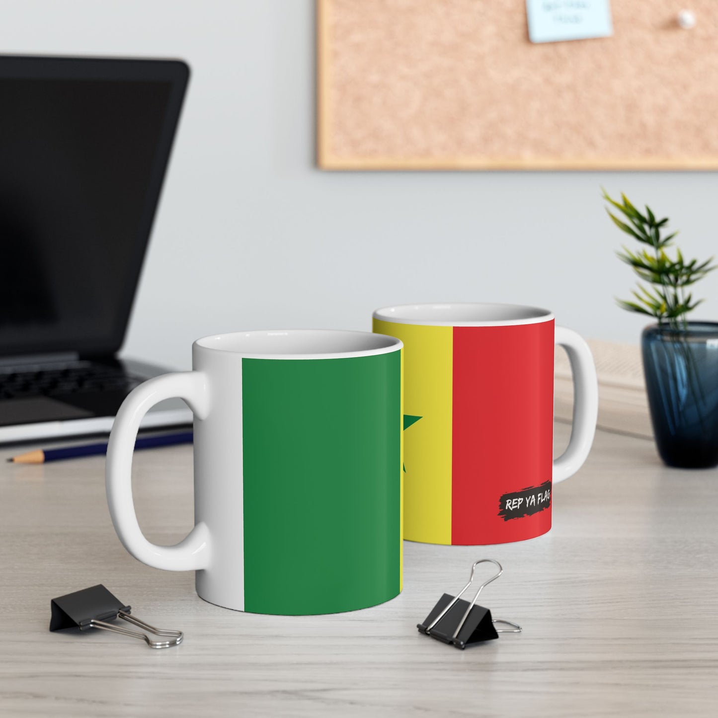 Senegal Flag Coffee Mug 11oz & 15oz | Senegalese Heritage Ceramic Coffee Tea Mug | Rep Ya Flag