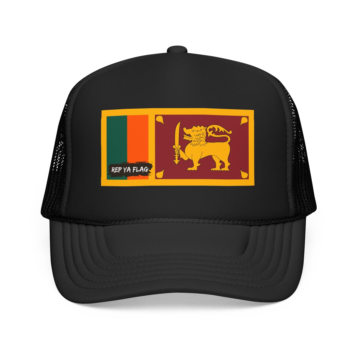 Sri Lanka Flag Foam Trucker Hat | Rep Ya Flag design
