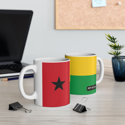 Guinea-Bissau Flag Coffee Tea Mug 11oz 15oz | Rep Ya Flag Ceramic Mug