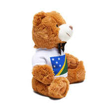Solomon Islands Flag Teddy Bear | Solomon Islander Plush Gift | Heritage Bear | Cultural Keepsake | Baby Gift Stuffed Animal | Rep Ya Flag