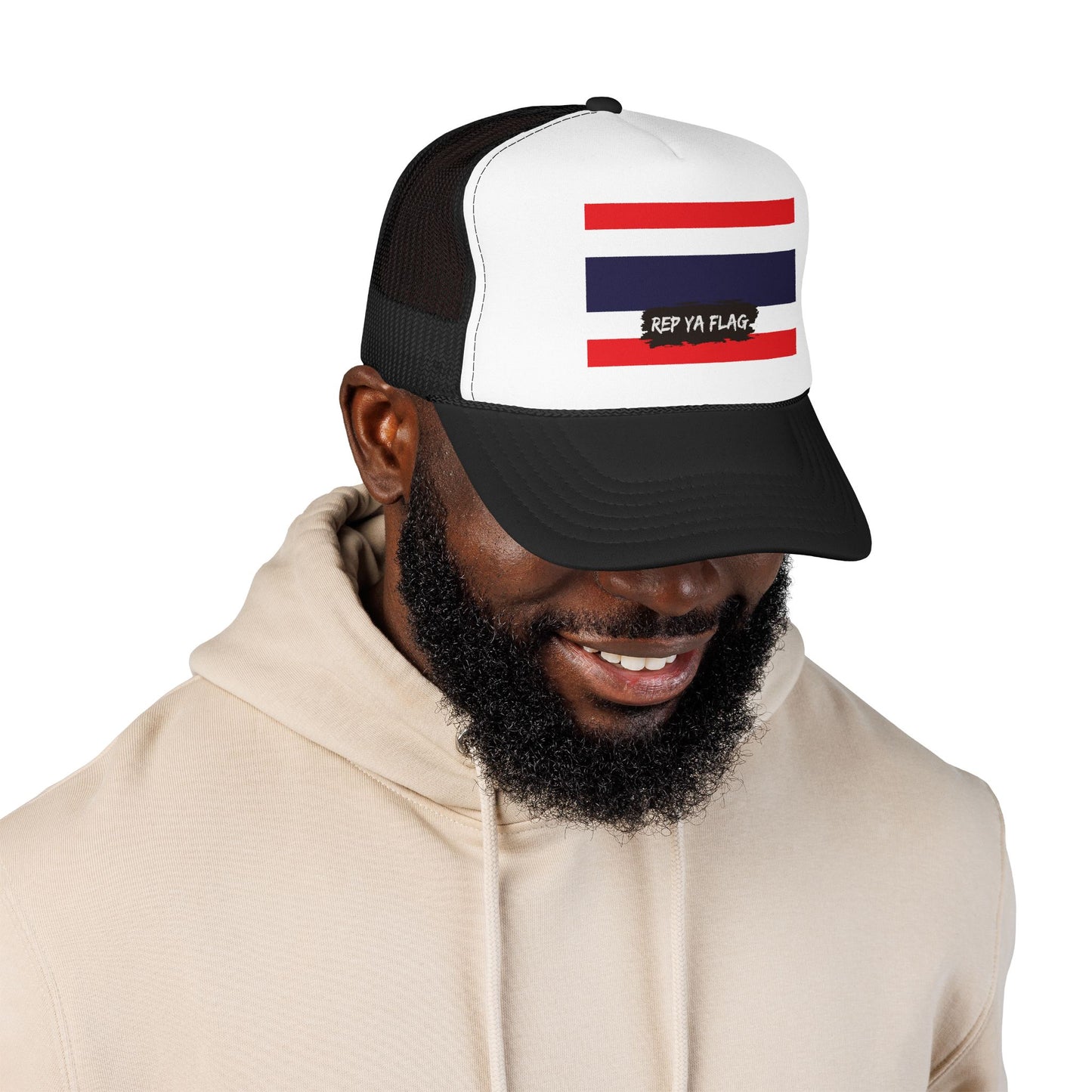 Thailand Flag Foam Trucker Hat | Rep Ya Flag design
