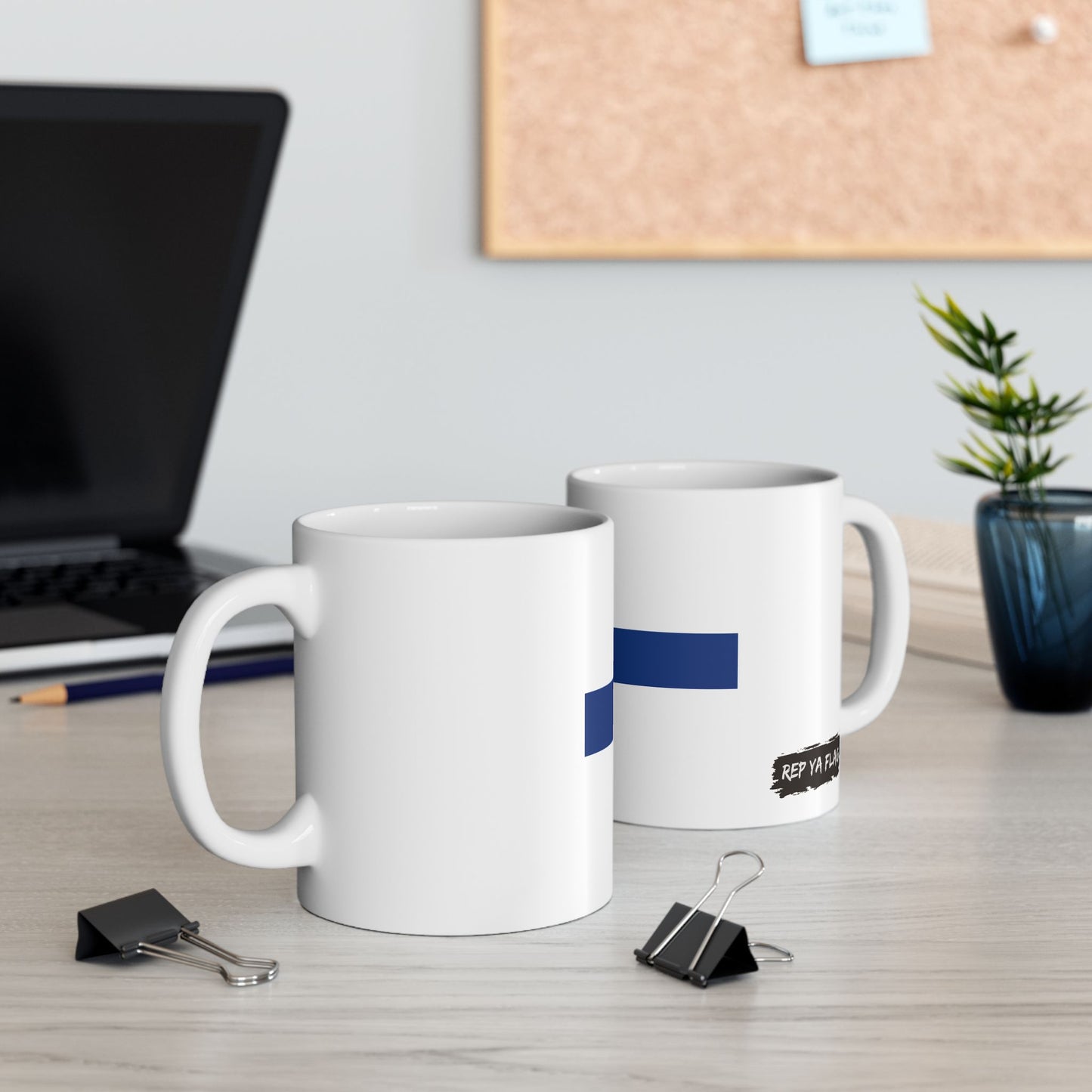 Finland Flag Coffee Tea Mug 11oz 15oz | Rep Ya Flag Ceramic Mug