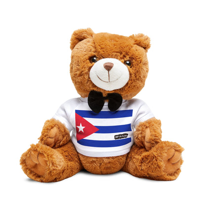 Cuba Flag Teddy Bear | Cuban Heritage Plush Gift | Rep Ya Flag