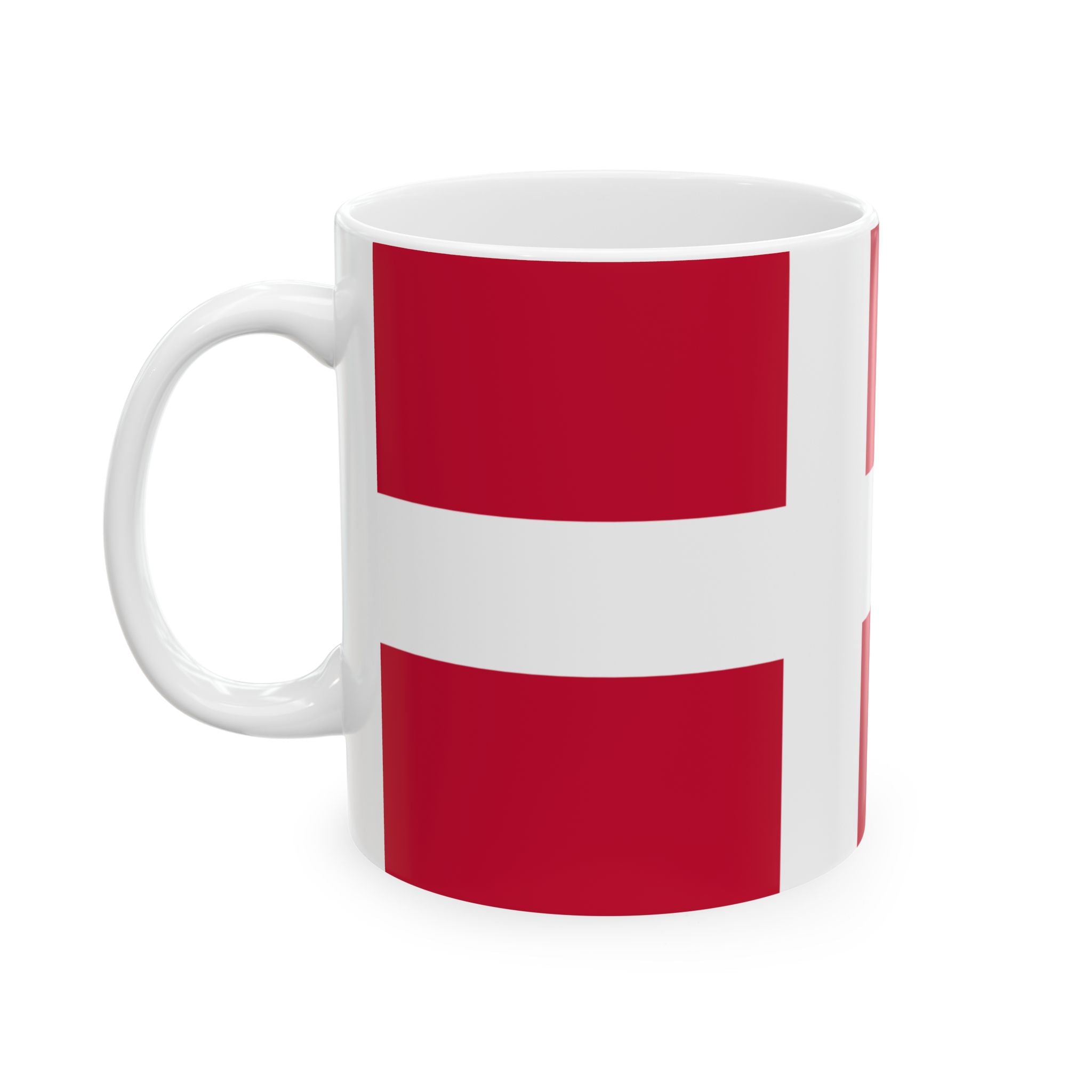 Denmark Flag Coffee Tea Mug 11oz 15oz | Rep Ya Flag Ceramic Mug