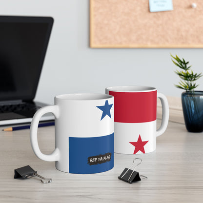 Panama Flag Coffee Tea Mug 11oz 15oz | Rep Ya Flag Ceramic Mug