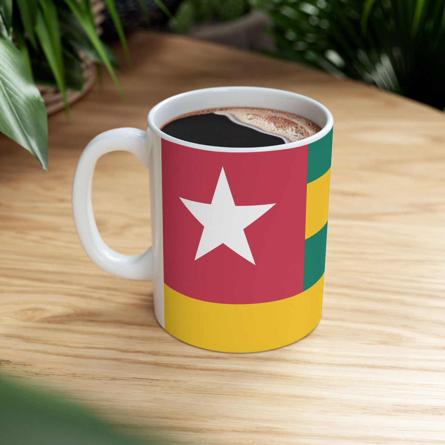 Togo Flag Coffee Tea Mug 11oz 15oz | Rep Ya Flag Ceramic Mug