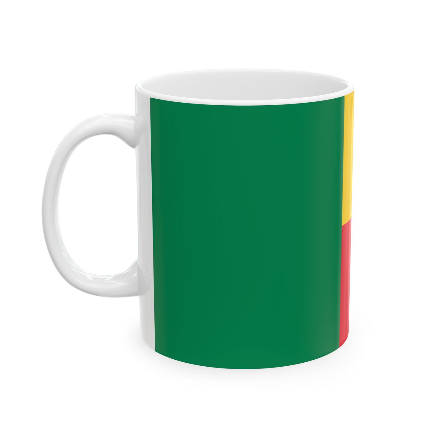 Benin Flag Coffee Mug | Beninese Pride Ceramic Tea Mug 11oz & 15oz | Rep Ya Flag