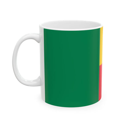 Benin Flag Coffee Mug | Beninese Pride Ceramic Tea Mug 11oz & 15oz | Rep Ya Flag