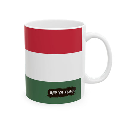 Hungary Flag Coffee Tea Mug 11oz 15oz | Rep Ya Flag Ceramic Mug