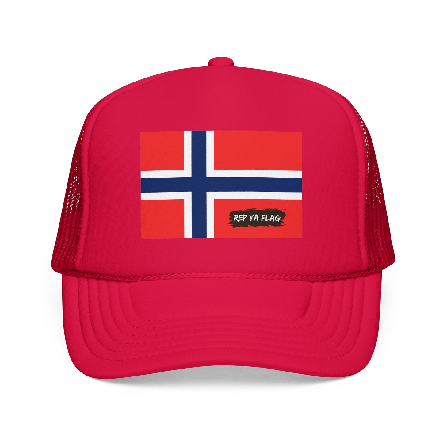 Norway Flag Foam Trucker Hat | Norwegian Pride Snapback Cap | Rep Ya Flag