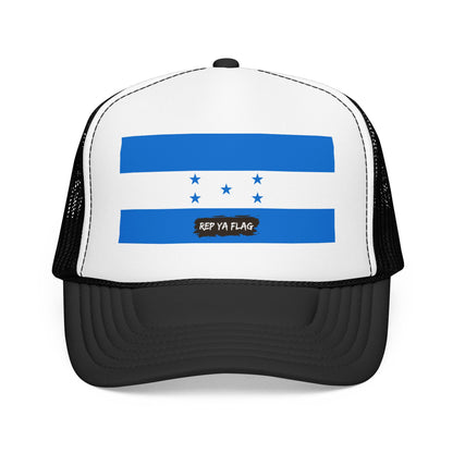 Honduras Flag Foam Trucker Hat | Honduran Pride Snapback Cap | Rep Ya Flag