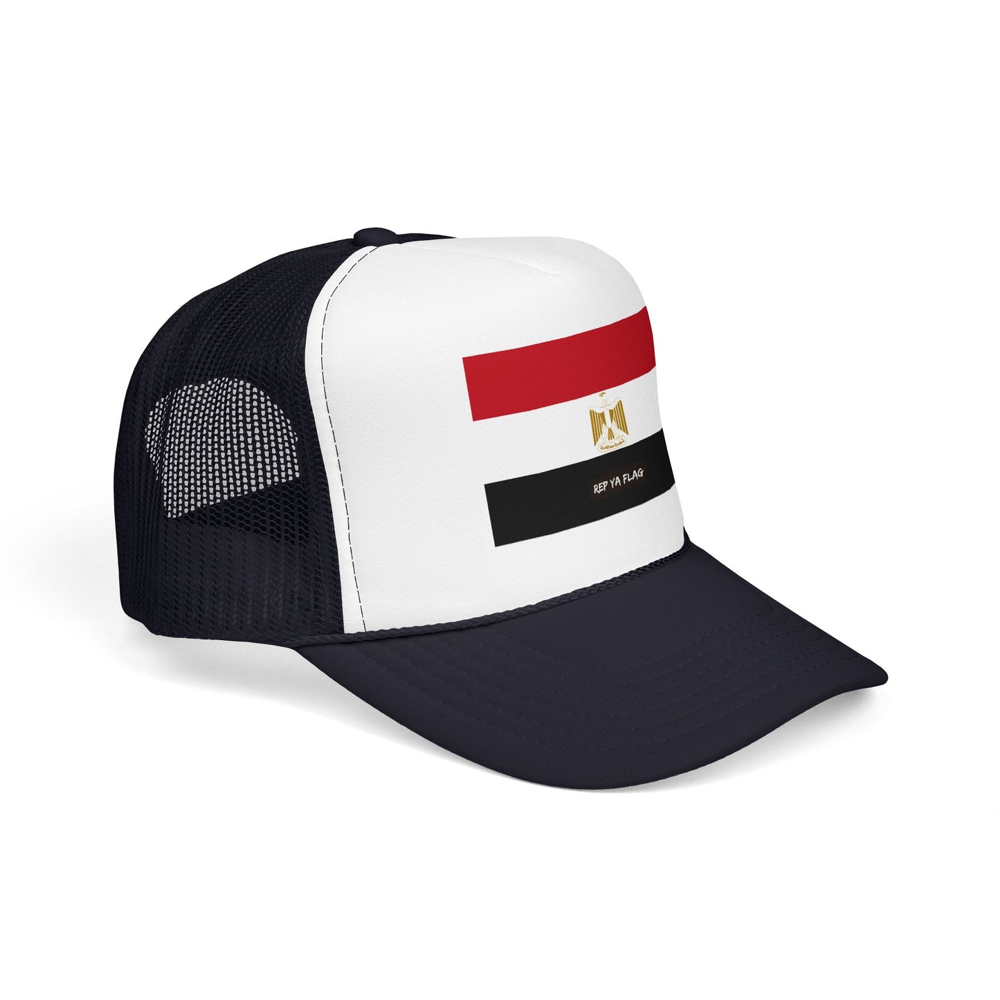 Egypt Flag Foam Trucker Hat | Egyptian Pride Snapback Cap | Rep Ya Flag