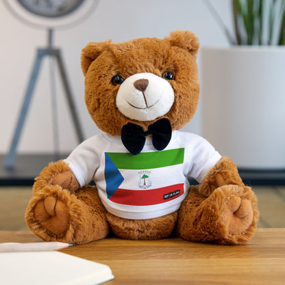 Equatorial Guinea Flag Teddy Bear | Equatoguinean Heritage Plush Gift | Rep Ya Flag