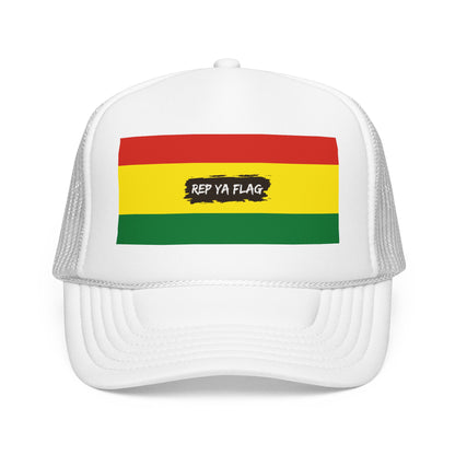 Bolivia Flag Foam Trucker Hat | Bolivian Pride Snapback Cap | Rep Ya Flag