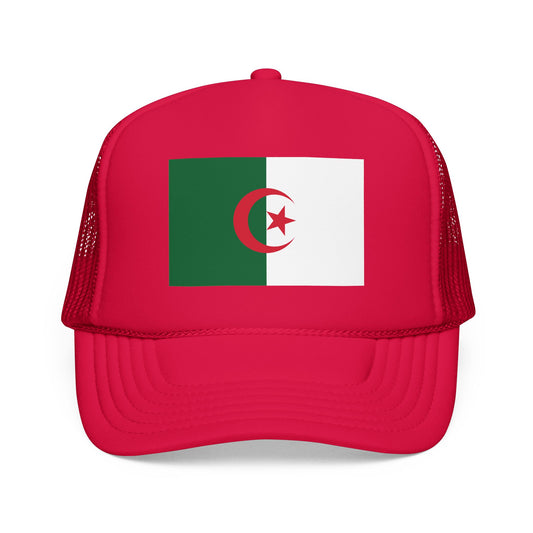 Algeria Flag Foam Trucker Hat – Algerian Snapback Cap