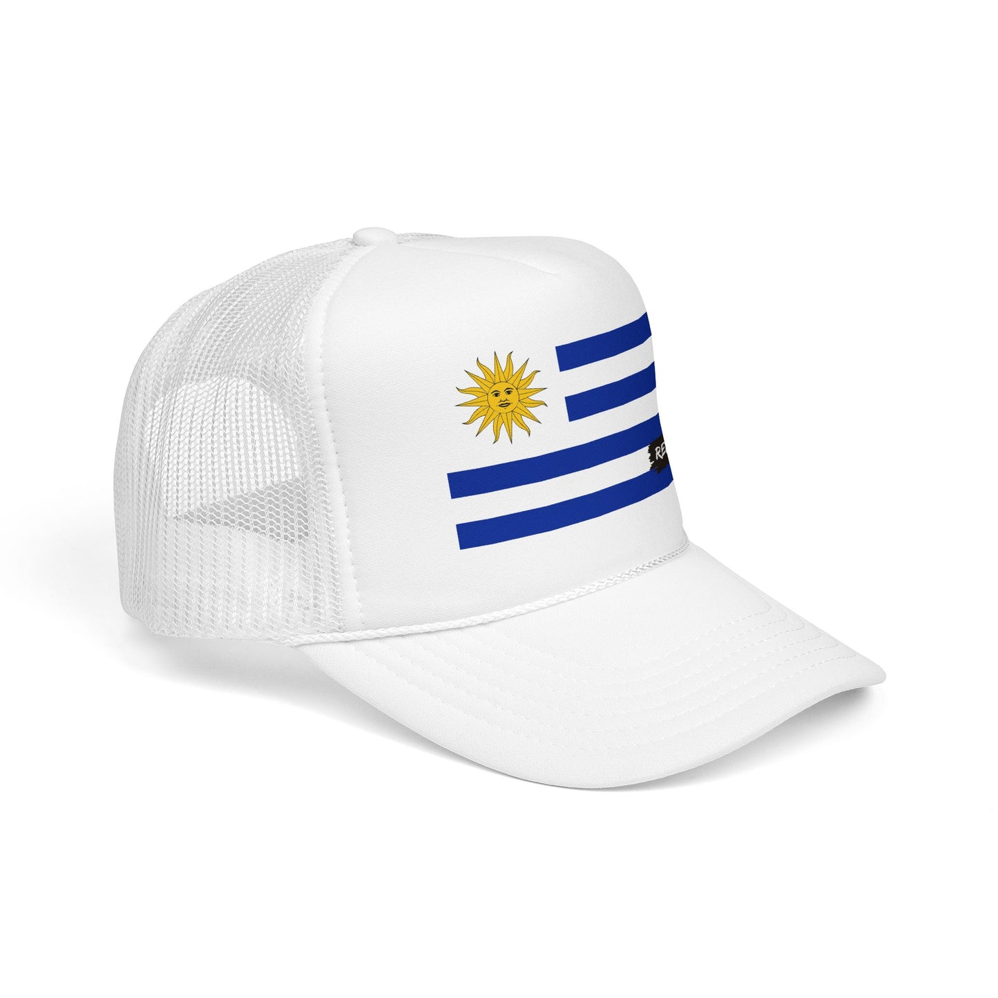 Uruguay Flag Foam Trucker Hat | Rep Ya Flag design